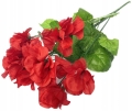 Bukiet Pelargonii Czerwonych 7 Gałązek Kompozycja Sztuczne Kwiaty Wiosna I Wielkanoc