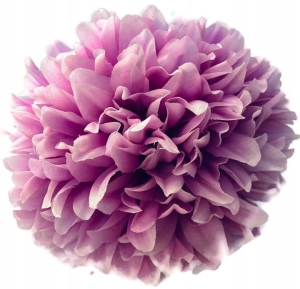 Chryzantema Główka Biało-Różowa 6 Cali Kwiat Sztuczny