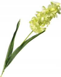 Sztuczny Kwiat Hiacynt Na Łodydze Gałązka Z Liściem Do Kompozycji