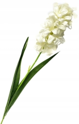 Sztuczny Kwiat Hiacynt Na Łodydze Gałązka Z Liściem Do Kompozycji