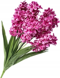 Sztuczny Bukiet Hiacyntów Fioletowych 7 Główek Kwiatów Dekoracja Do Wazonu