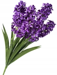 Sztuczny Bukiet Hiacyntów Fioletowych 7 Główek Kwiatów Dekoracja Do Wazonu