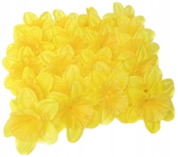 Sztuczny Kwiat Żonkil Narcyz Główki Kwiatów Żółte 24 Sztuki Do Dekoracji