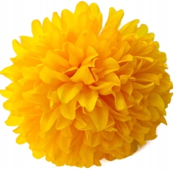 Chryzantema Główka Pomarańczowa 6 Cali Kwiat Sztuczny