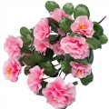 Różowa Begonia Sztuczny Bukiet Kwiatów Begonii 7 Gałązek Do Wazonu