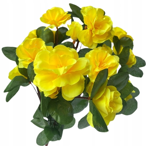 Pomarańczowa Begonia Sztuczny Bukiet Kwiatów Begonii 7 Gałązek Do Wazonu Kompozycja