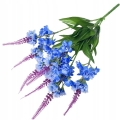 Kwiaty Sztuczne Ostróżki Bukiet 7 Gałązek Ostróżki Niebieskiej Do Kompozycji Hurt Detal