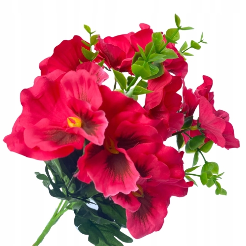 Sztuczny Kwiat Bratek Różowy 6 Gałązek Do Stroików Wiosna Detal