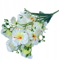 Biały Storczyk Bukiet 11 Gałązek Kompozycja Do Wazonu i Stroiku Kwiaty Sztuczne