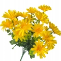 Sztuczny Bukiet Margerytka 10 Gałązek Pomarańczowych Margerytek Kwiaty Sztuczne Cmentarz Grób