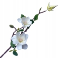 Sztuczny Kwiat Magnolia Na Gałązce Bukiet Magnolii Do Wazonu Dekoracja Ozdoba