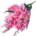 Sztuczny Bukiet Kwiatów Frezji Różowych 9 Gałązek Do Kompozycji i Stroików