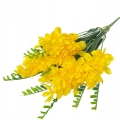 Sztuczny Bukiet Kwiatów Frezji Pomarańczowych 9 Gałązek Do Kompozycji i Stroików