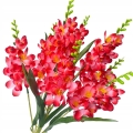 Sztuczny Bukiet Kwiatów Frezji Czerwonych 9 Gałązek Do Kompozycji i Stroików