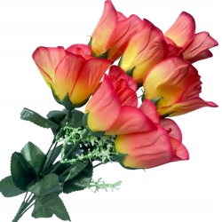 Róża Bukiet Róż 7 Główek Kompozycja Do Wazonu Ozdoba Kwiaty Sztuczne