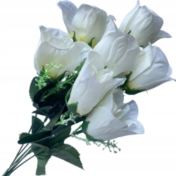 Róża Bukiet Róż 7 Główek Kompozycja Do Wazonu Ozdoba Kwiaty Sztuczne