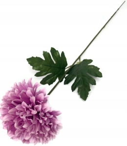 Chryzantema Biało-Różowa Z Łodygą 6 Cali Kwiat Sztuczny