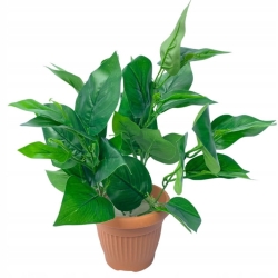 Doniczka Zielonych Liści Dekoracja Bukiet Gałązek Ozdoba Kompozycja Kwiat Sztuczny