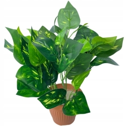 Doniczka Zielonych Liści Dekoracja Bukiet Gałązek Ozdoba Kompozycja Kwiat Sztuczny