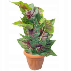 Doniczka Zielonych Liści Dekoracja Bukiet Gałązek Ozdoba Kompozycja Kwiat Sztuczny