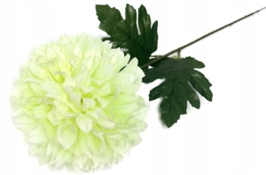 Chryzantema Jasnozielona Z Łodygą 6 Cali Kwiat Sztuczny