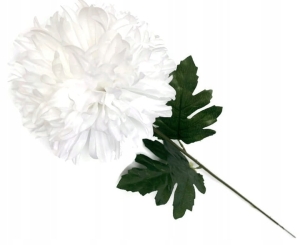 Chryzantema Biała Z Łodygą 6 Cali Kwiat Sztuczny