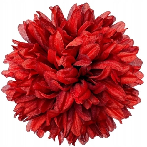 Chryzantema Główka Czerwona 7 Cali Kwiat Sztuczny