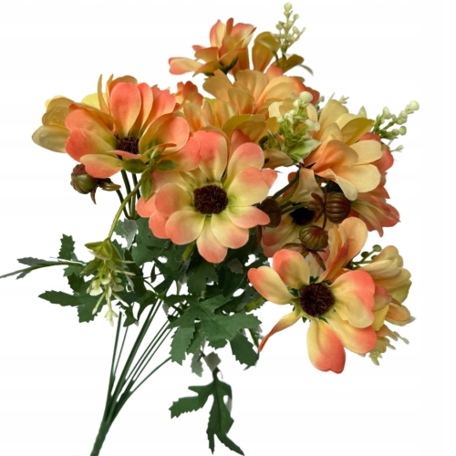 Gerbera Bukiecik 9 Gałązek Gerbery Do Wazonu Dekoracja Kwiaty Sztuczne