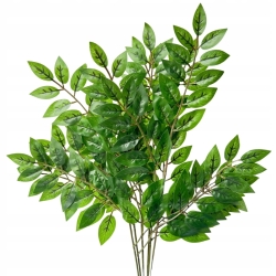 Liść Zielony Silikon Bukiet Akacja 6 Gałązek Do Wazonu kwiaty sztuczne