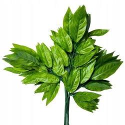 Gałązka Liść Zielony Mango Premium Do Bukietów Dekoracji kwiaty sztuczne