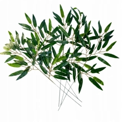 Gałązka Liść Zielony Duży Palma 6 Sztuk Do Wazonu Bukietów kwiaty sztuczne
