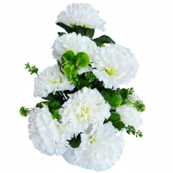 Kwiat Sztuczny Goździk Bukiet Dekoracja W Doniczce Stroik Ozdoba Premium