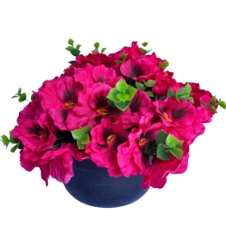 Kwiat Sztuczny Bukiet Bratków Dekoracja Różowy Bratek W Doniczce Ozdoba Stroik