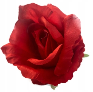 Kwiat Sztuczny Róży Główka Czerwona 9 cm