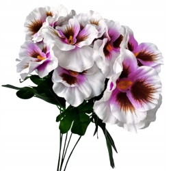 Sztuczne Kwiaty Bratek Bukiet Wielkanoc Kompozycja Gałązek Stroik Bratków