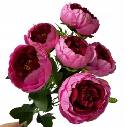 Bukiet Piwonia Kamelia 6 Główek Pęczek Do Wazonu Stroików Kwiat Sztuczny