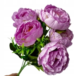 Bukiet Piwonia Kamelia 6 Główek Pęczek Do Wazonu Stroików Kwiat Sztuczny