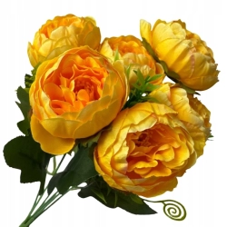 Bukiet Piwonia Kamelia 6 Główek Pęczek Do Wazonu Stroików Kwiat Sztuczny