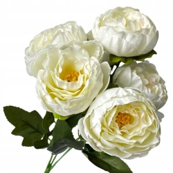 Bukiet Piwonia Kamelia 6 Główek Pęczek Do Wazonu Stroików Kwiat Sztuczny