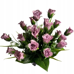 Kwiat Sztuczny Róża Bukiet Kompozycja Róży W Doniczce Stroik Ozdoba