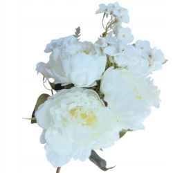 Kwiat Sztuczny Piwonia Bukiet 11 Gałązek Bukiecik Peonia Ozdoba Do Wazonu