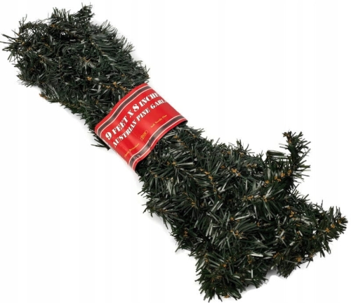 Choinka Świerk Girlanda Świąteczna 270 cm Sztuczne Kwiaty